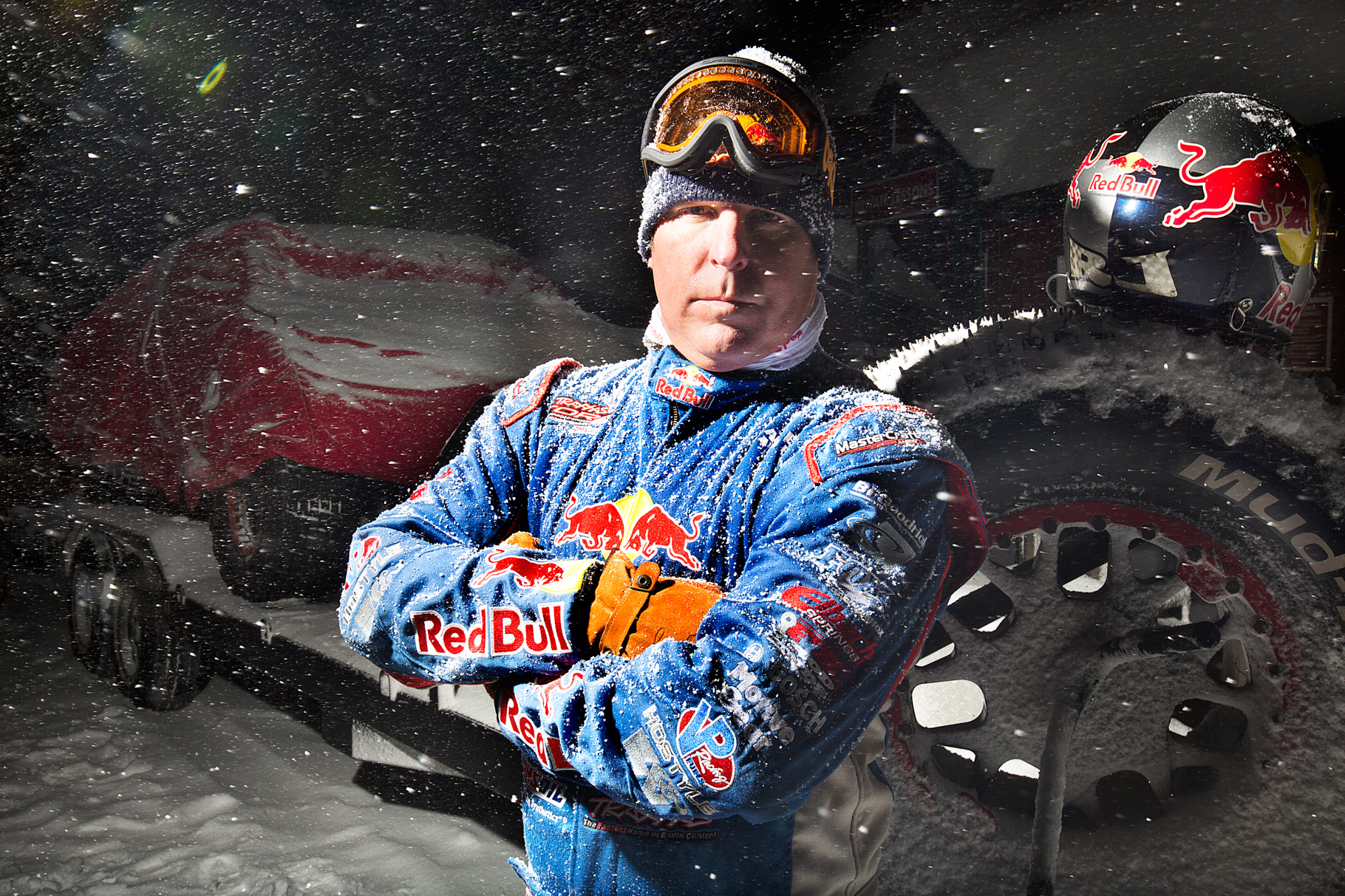 Ricky Johnson Frozen Rush for Red Bull by Boston based commercial portrait photographer Brian Nevins