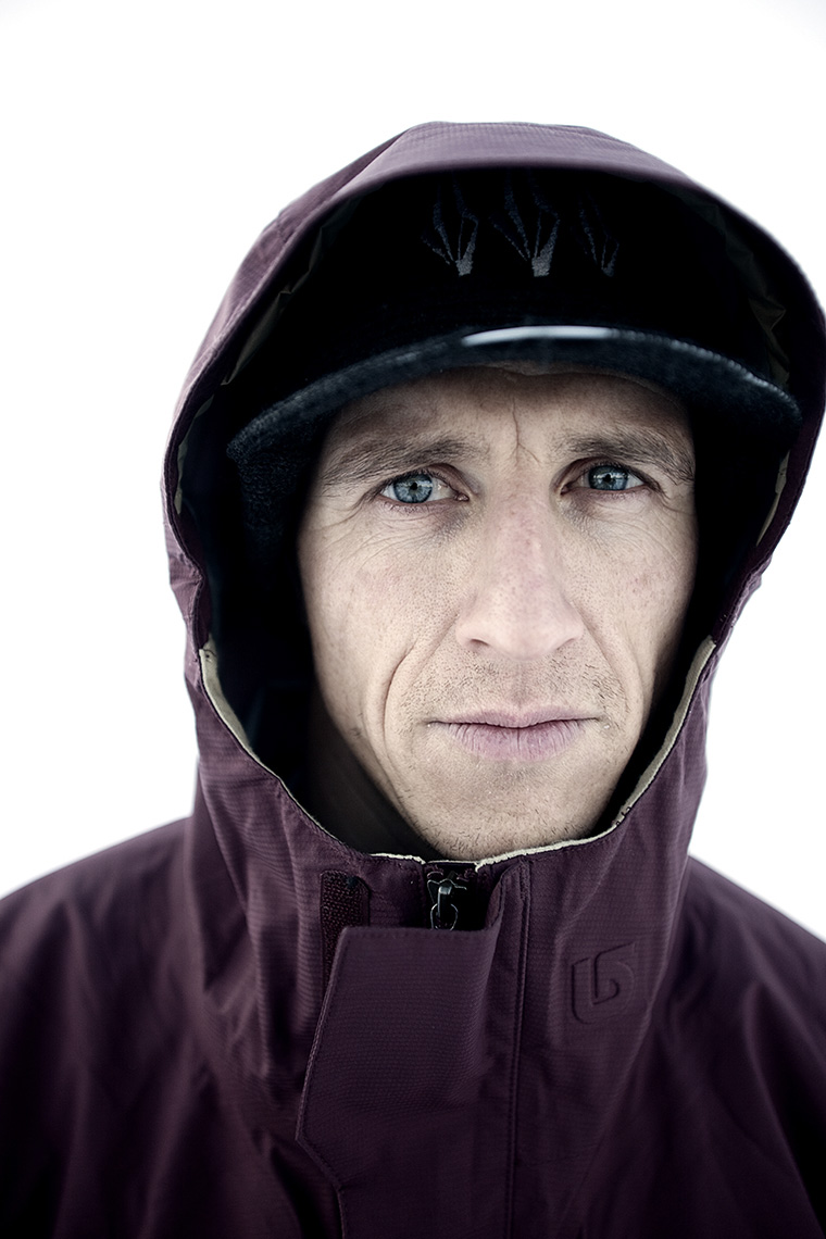 Snowboard legend Terje Haakonsen by Boston based commercial portrait photographer Brian Nevins
