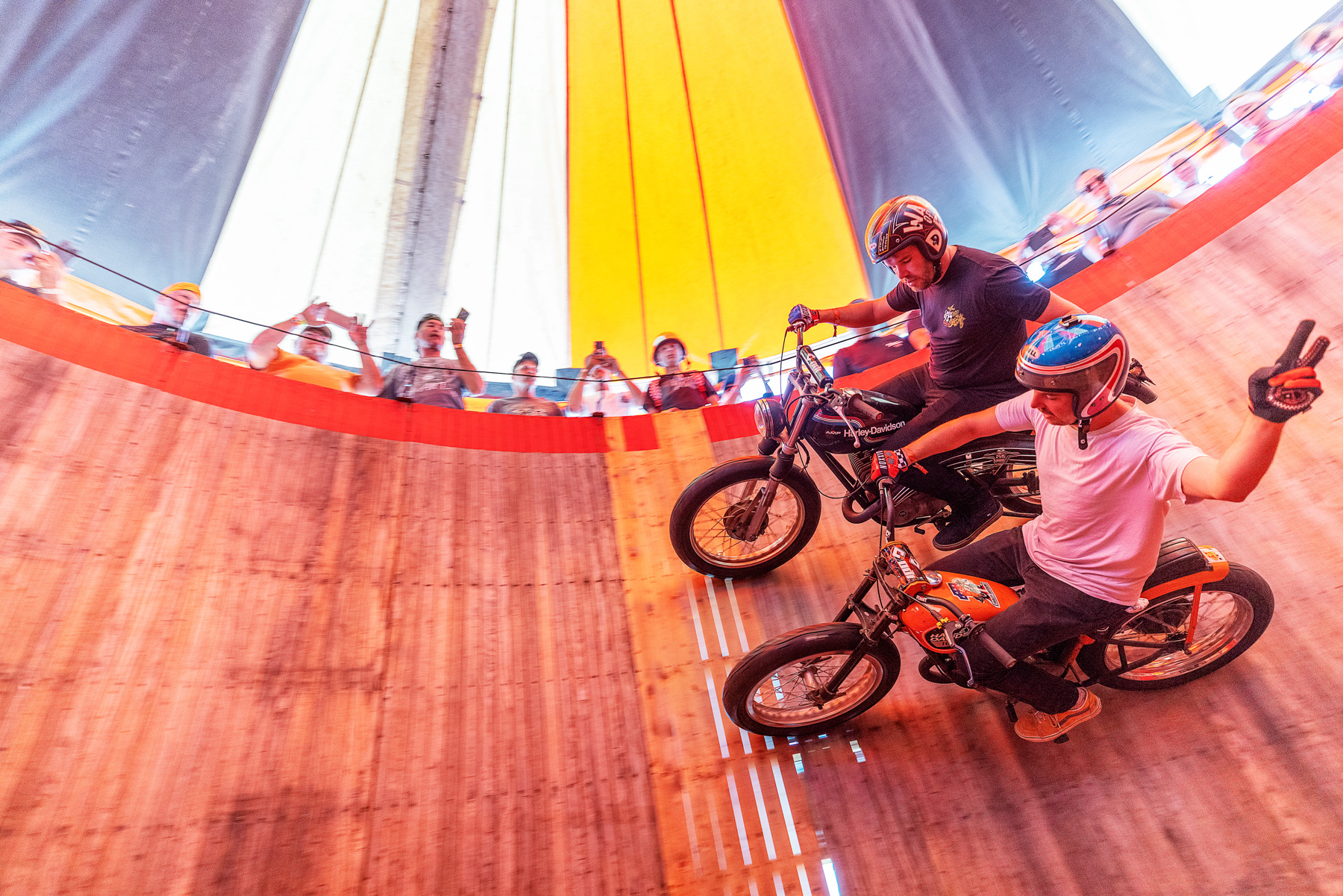 Sturgis Wall of Death by Boston based commercial lifestyle and portrait photographer Brian Nevins