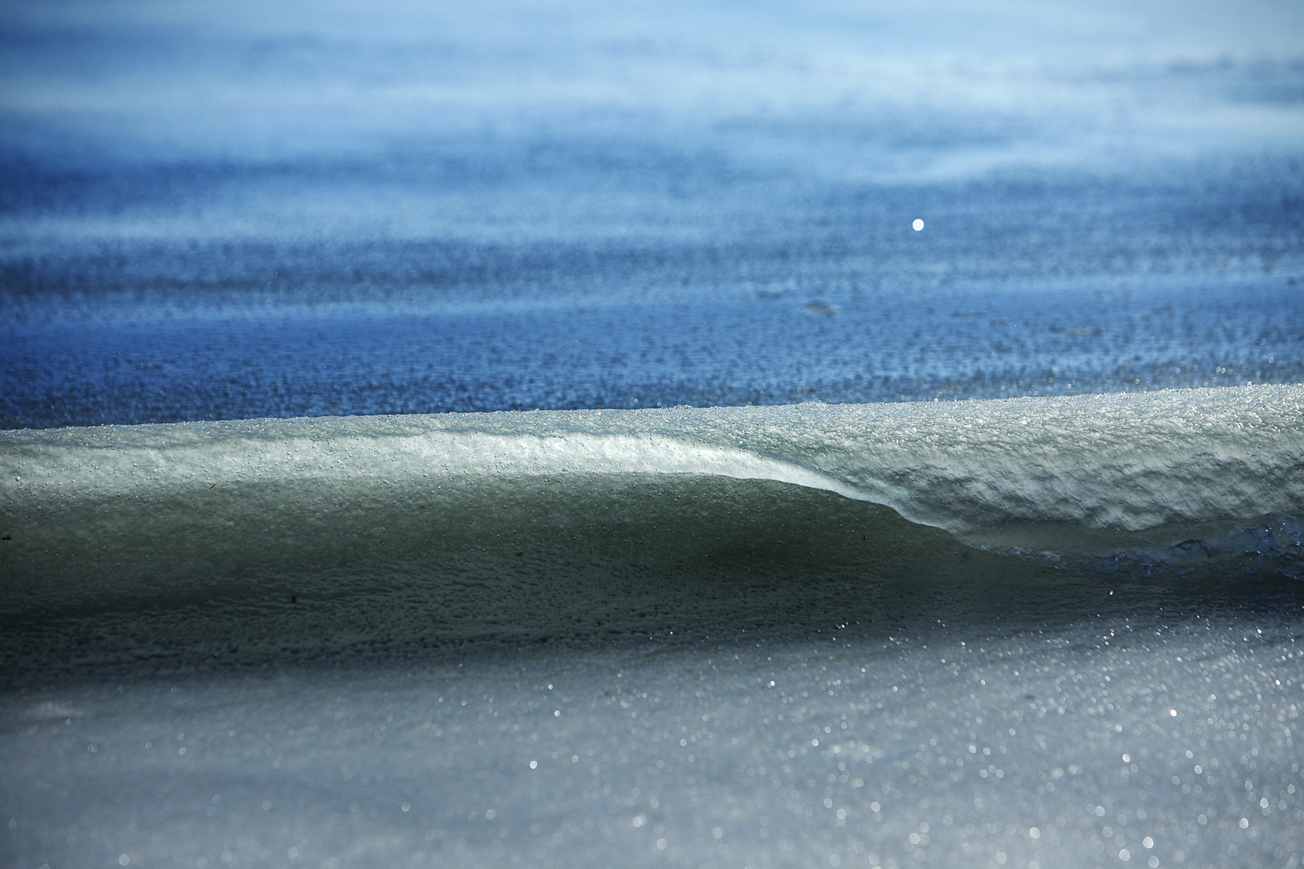 frozen slush wave by New Hampshire based commercial outdoor lifestyle photographer Brian Nevins