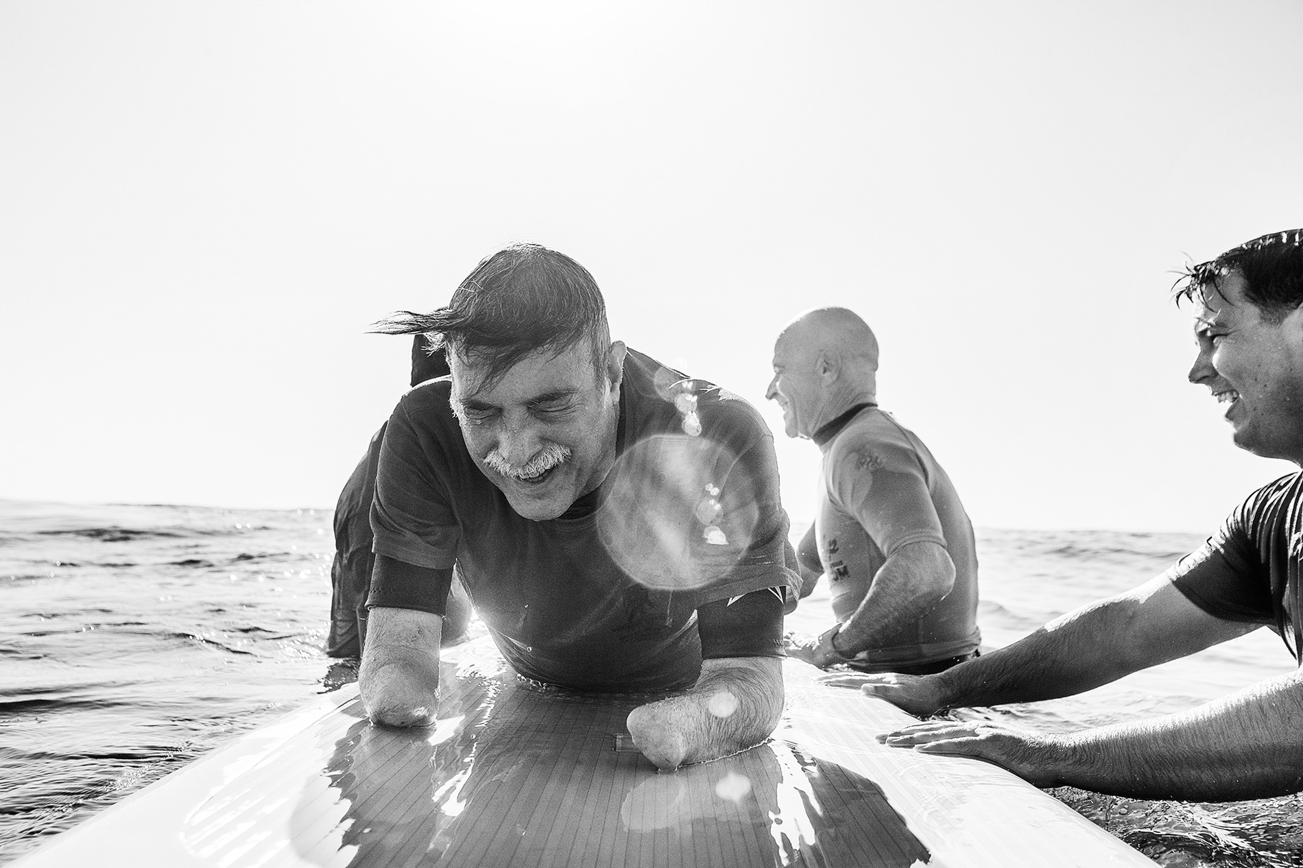 Wounded Warriors surfing by Boston based commercial lifestyle photographer Brian Nevins